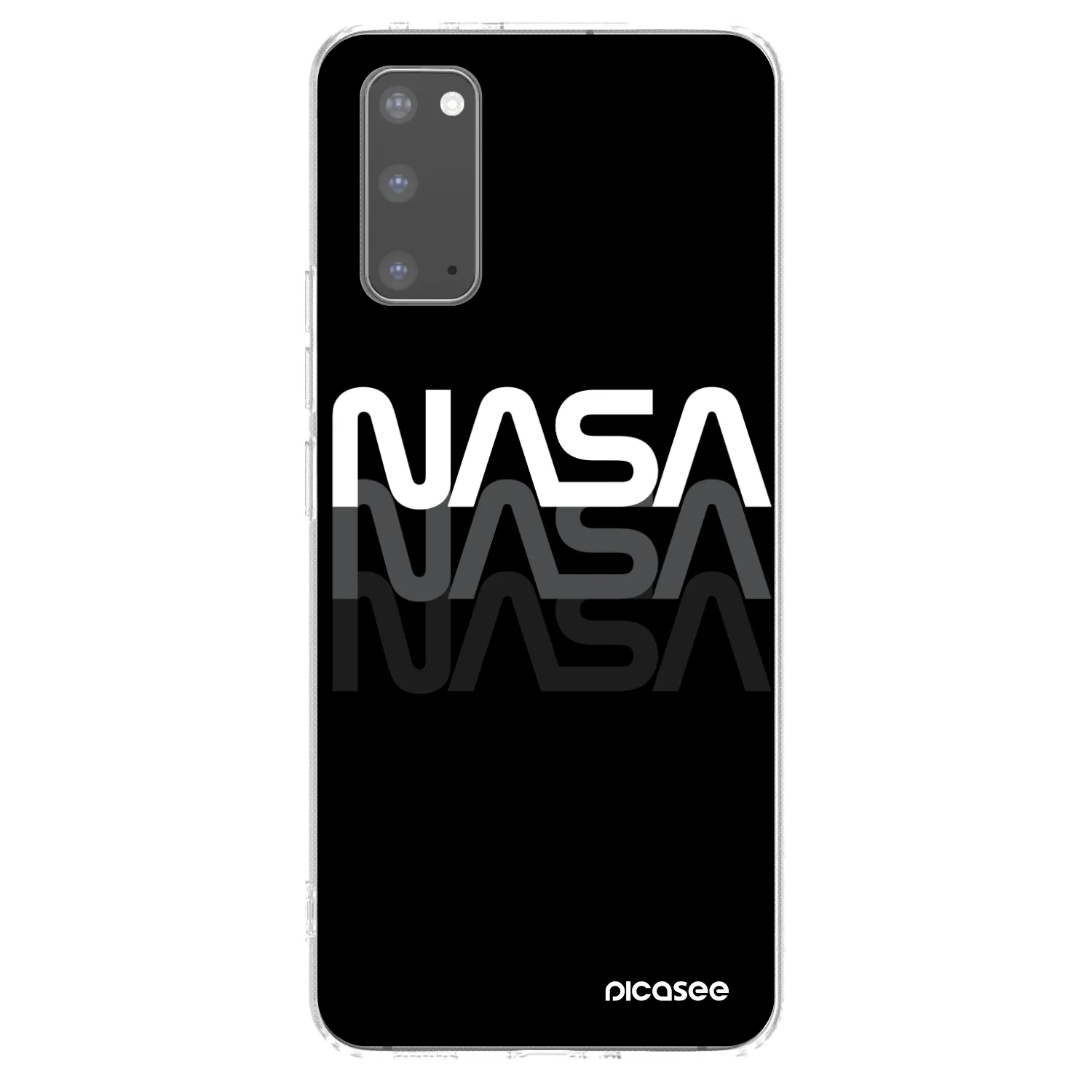 Picasee silikónový prehľadný obal pre Samsung Galaxy S20 G980F - NASA Triple