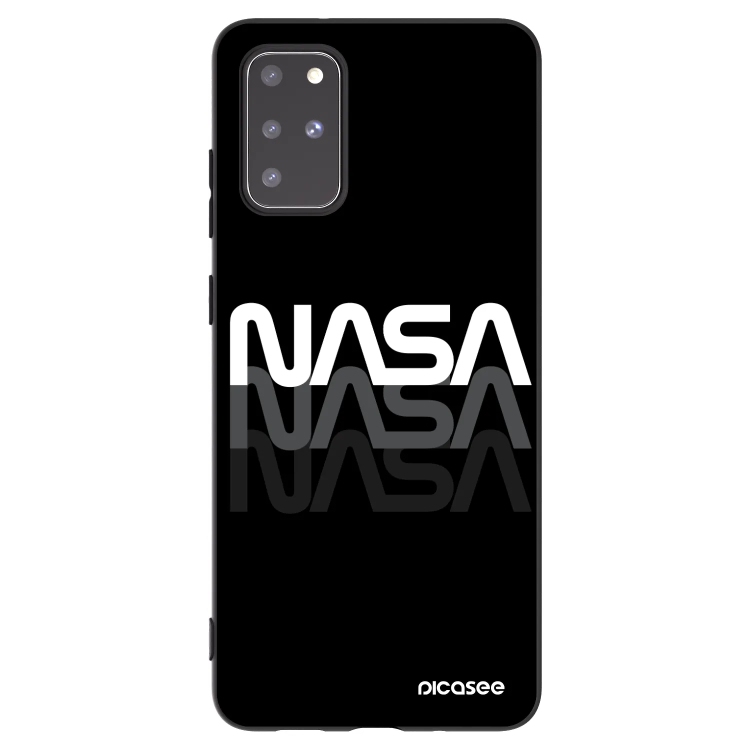 Picasee silikónový čierny obal pre Samsung Galaxy S20+ G985F - NASA Triple