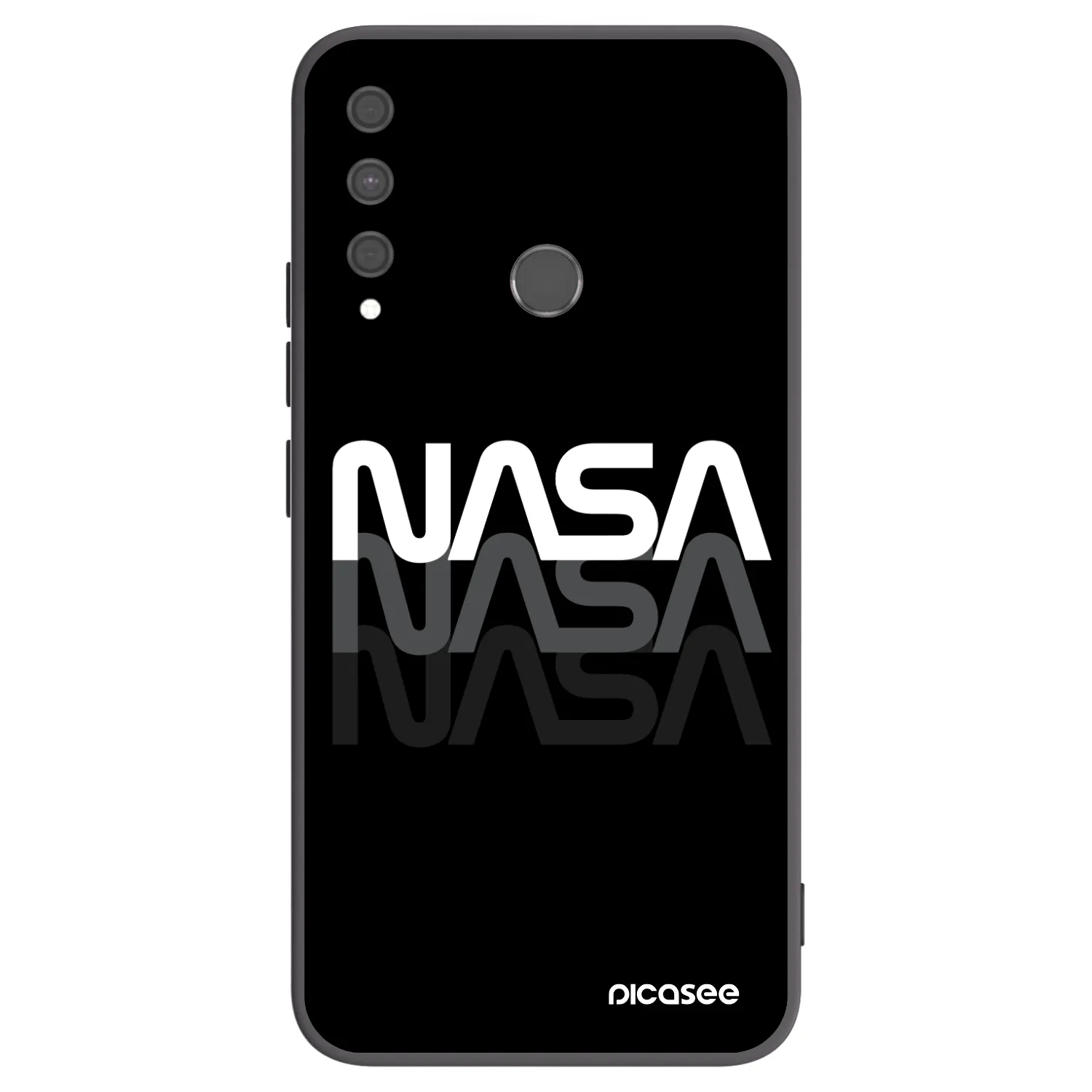 Picasee silikónový čierny obal pre Huawei P40 Lite E - NASA Triple