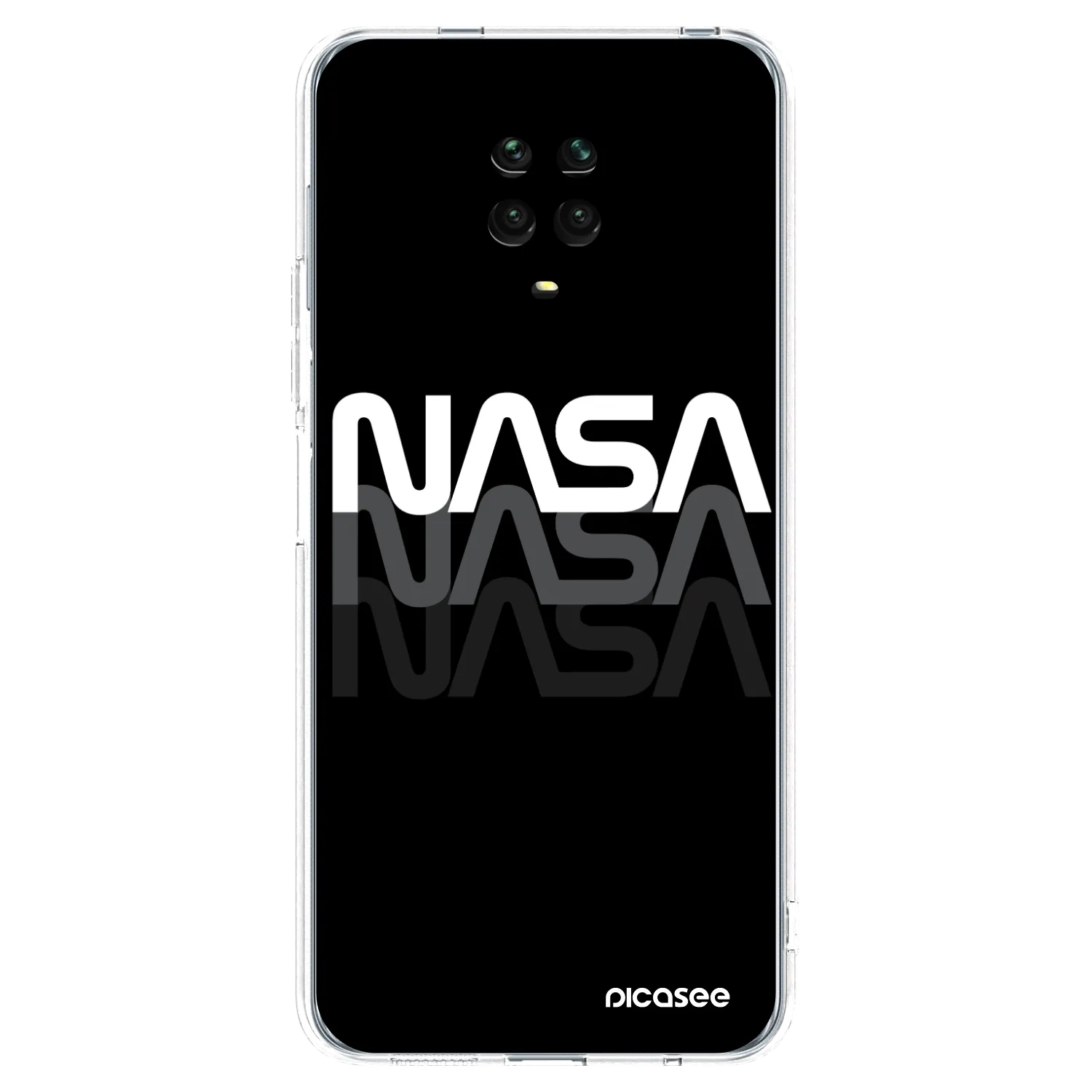 Picasee silikónový prehľadný obal pre Xiaomi Redmi Note 9S - NASA Triple