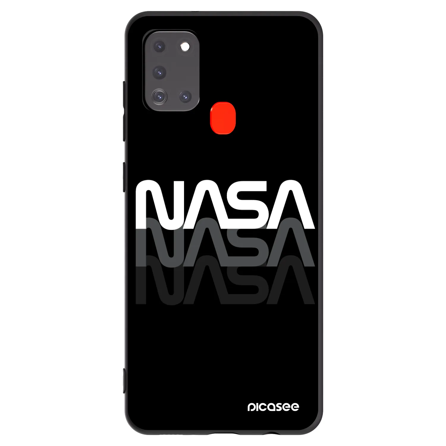 Picasee silikónový čierny obal pre Samsung Galaxy A21s - NASA Triple