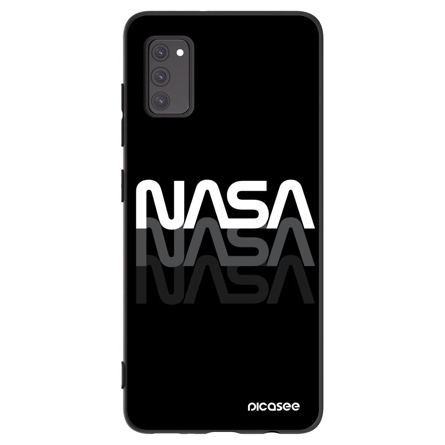 Picasee silikónový čierny obal pre Samsung Galaxy A41 A415F - NASA Triple