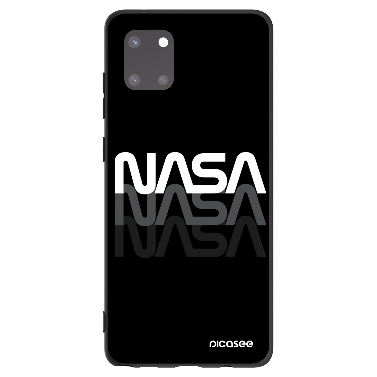 Picasee silikónový čierny obal pre Samsung Galaxy Note 10 Lite N770F - NASA Triple