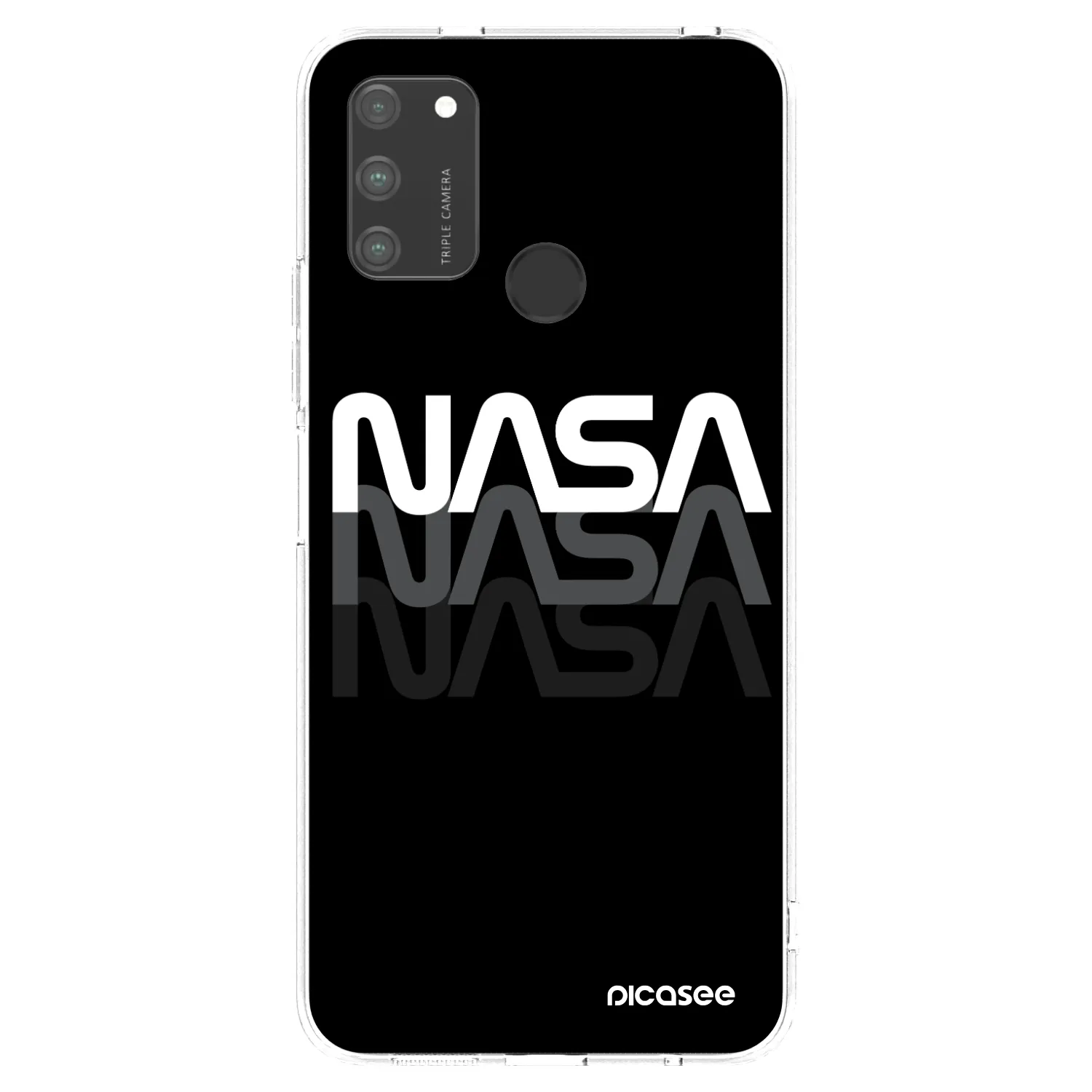 Picasee silikónový prehľadný obal pre Honor 9A - NASA Triple