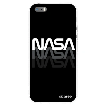 Picasee silikónový prehľadný obal pre Apple iPhone 5/5S/SE - NASA Triple