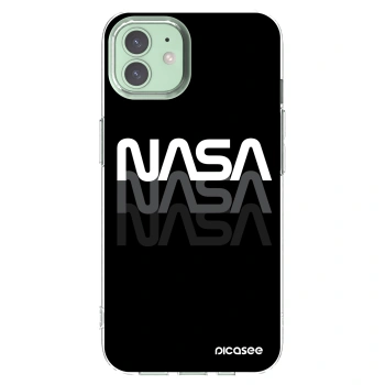 Picasee silikónový prehľadný obal pre Apple iPhone 12 - NASA Triple