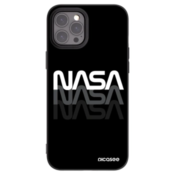 Picasee silikónový čierny obal pre Apple iPhone 12 Pro Max - NASA Triple