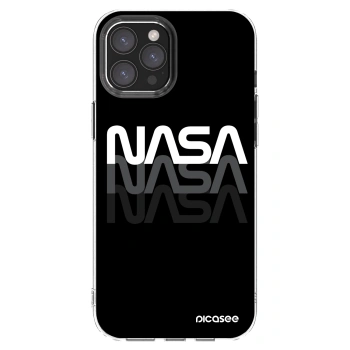 Picasee silikónový prehľadný obal pre Apple iPhone 12 Pro Max - NASA Triple