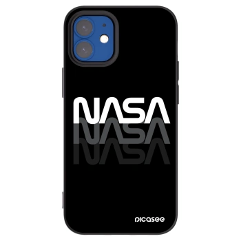 Picasee silikónový čierny obal pre Apple iPhone 12 mini - NASA Triple