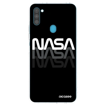 Picasee silikónový prehľadný obal pre Samsung Galaxy M11 - NASA Triple