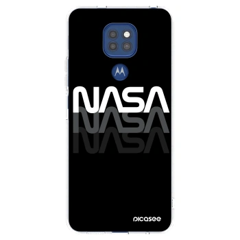 Picasee silikónový prehľadný obal pre Motorola Moto G9 Play - NASA Triple