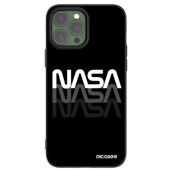 Picasee silikónový čierny obal pre Apple iPhone 13 Pro Max - NASA Triple