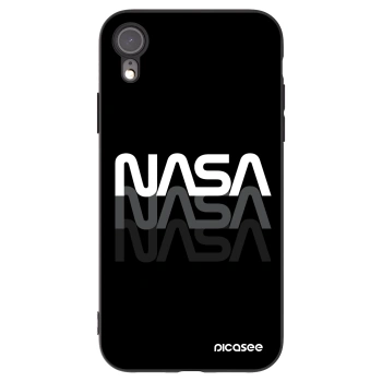 Picasee silikónový čierny obal pre Apple iPhone XR - NASA Triple