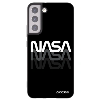 Picasee silikónový čierny obal pre Samsung Galaxy S22+ 5G - NASA Triple
