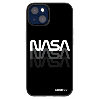 Picasee silikónový čierny obal pre Apple iPhone 14 - NASA Triple