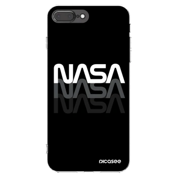Picasee silikónový prehľadný obal pre Apple iPhone 8 Plus - NASA Triple