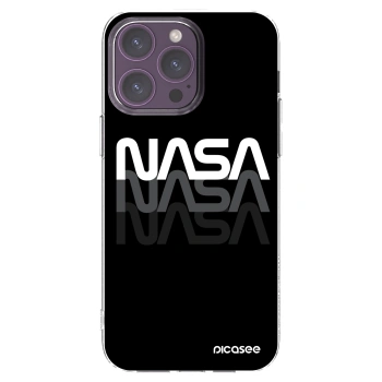 Picasee silikónový prehľadný obal pre Apple iPhone 14 Pro Max - NASA Triple