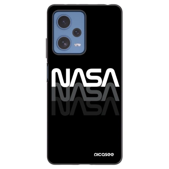 Picasee silikónový čierny obal pre Xiaomi Redmi Note 12 Pro 5G - NASA Triple