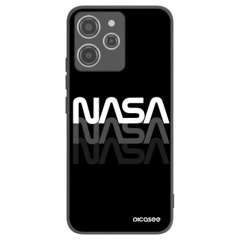 Picasee silikónový čierny obal pre Xiaomi Redmi 12 4G - NASA Triple
