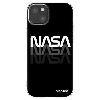 Picasee silikónový prehľadný obal pre Apple iPhone 15 Plus - NASA Triple