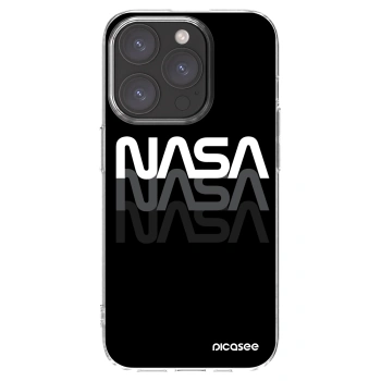 Picasee silikónový prehľadný obal pre Apple iPhone 15 Pro - NASA Triple