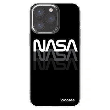 Picasee silikónový prehľadný obal pre Apple iPhone 15 Pro Max - NASA Triple