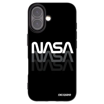 Picasee silikónový čierny obal pre Apple iPhone 16 - NASA Triple