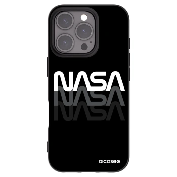 Picasee silikónový čierny obal pre Apple iPhone 16 Pro - NASA Triple
