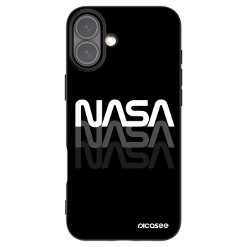 Picasee silikónový čierny obal pre Apple iPhone 16 Plus - NASA Triple