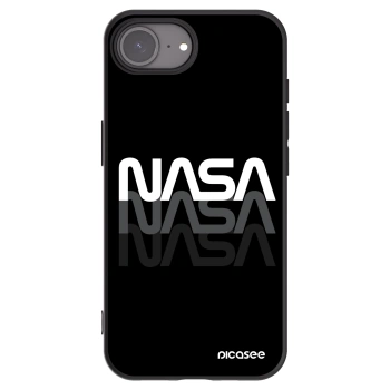 Picasee silikónový čierny obal pre Apple iPhone 16e - NASA Triple