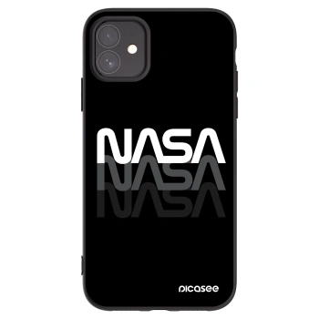 Picasee silikónový čierny obal pre Apple iPhone 11 - NASA Triple