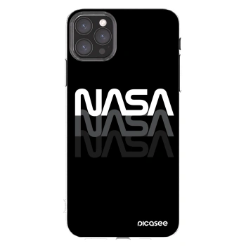 Picasee silikónový prehľadný obal pre Apple iPhone 11 Pro Max - NASA Triple