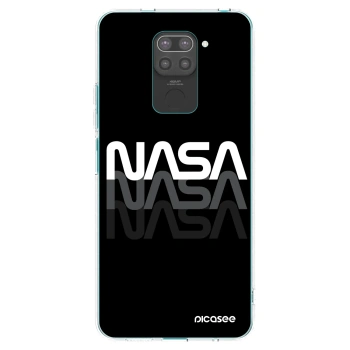 Picasee silikónový čierny obal pre Xiaomi Redmi Note 9 - NASA Triple