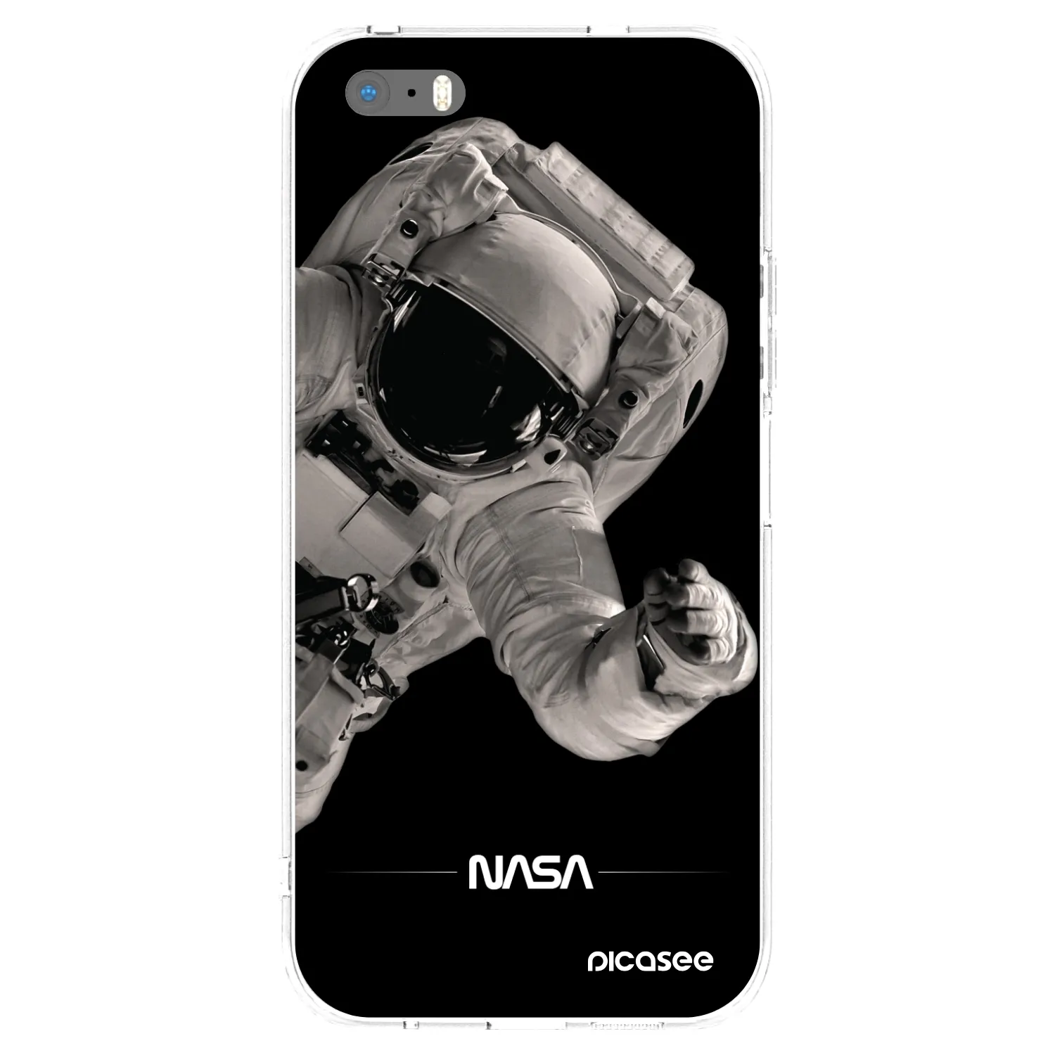 Picasee silikónový prehľadný obal pre Apple iPhone 5/5S/SE - Astronaut Big
