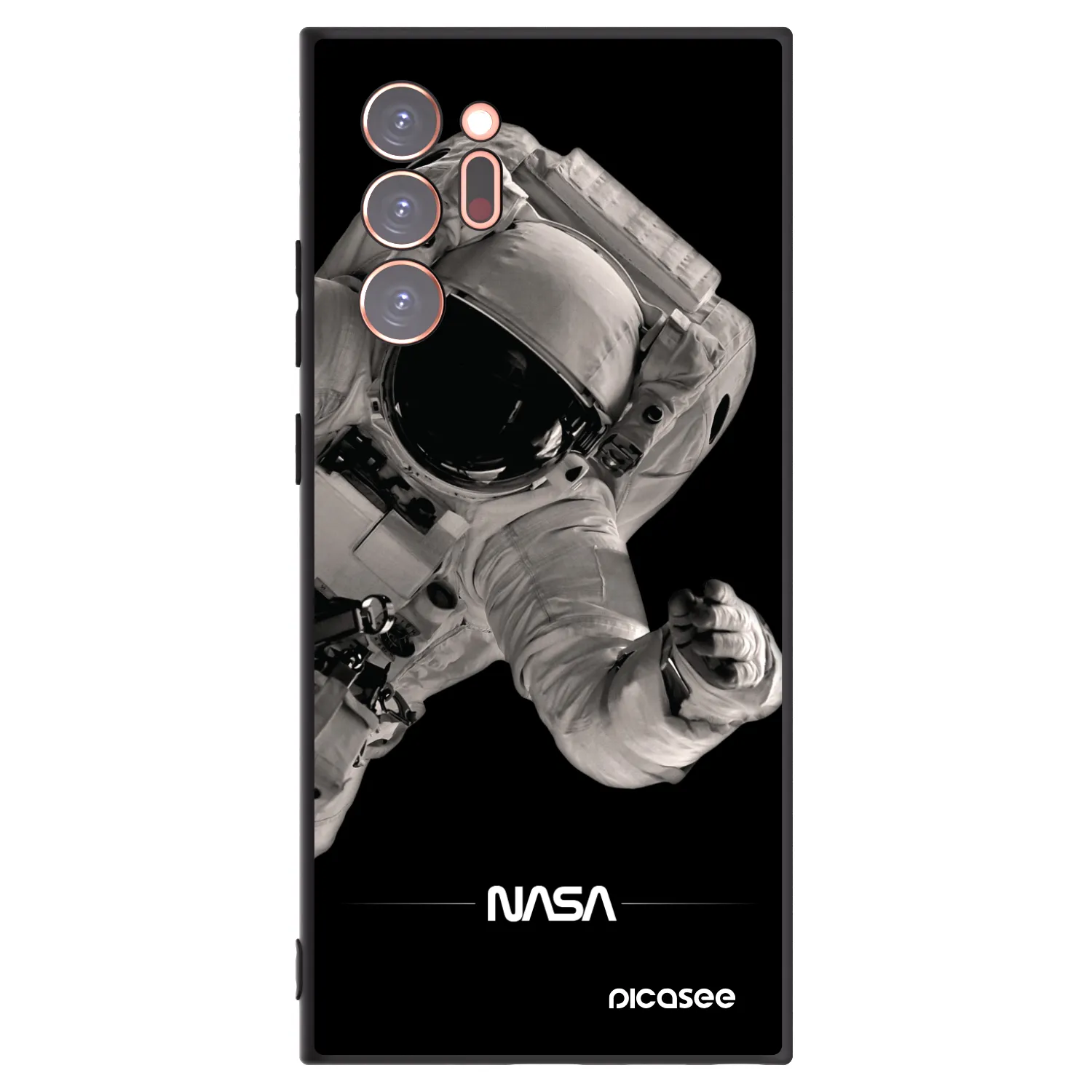 Picasee silikónový čierny obal pre Samsung Galaxy Note 20 Ultra - Astronaut Big