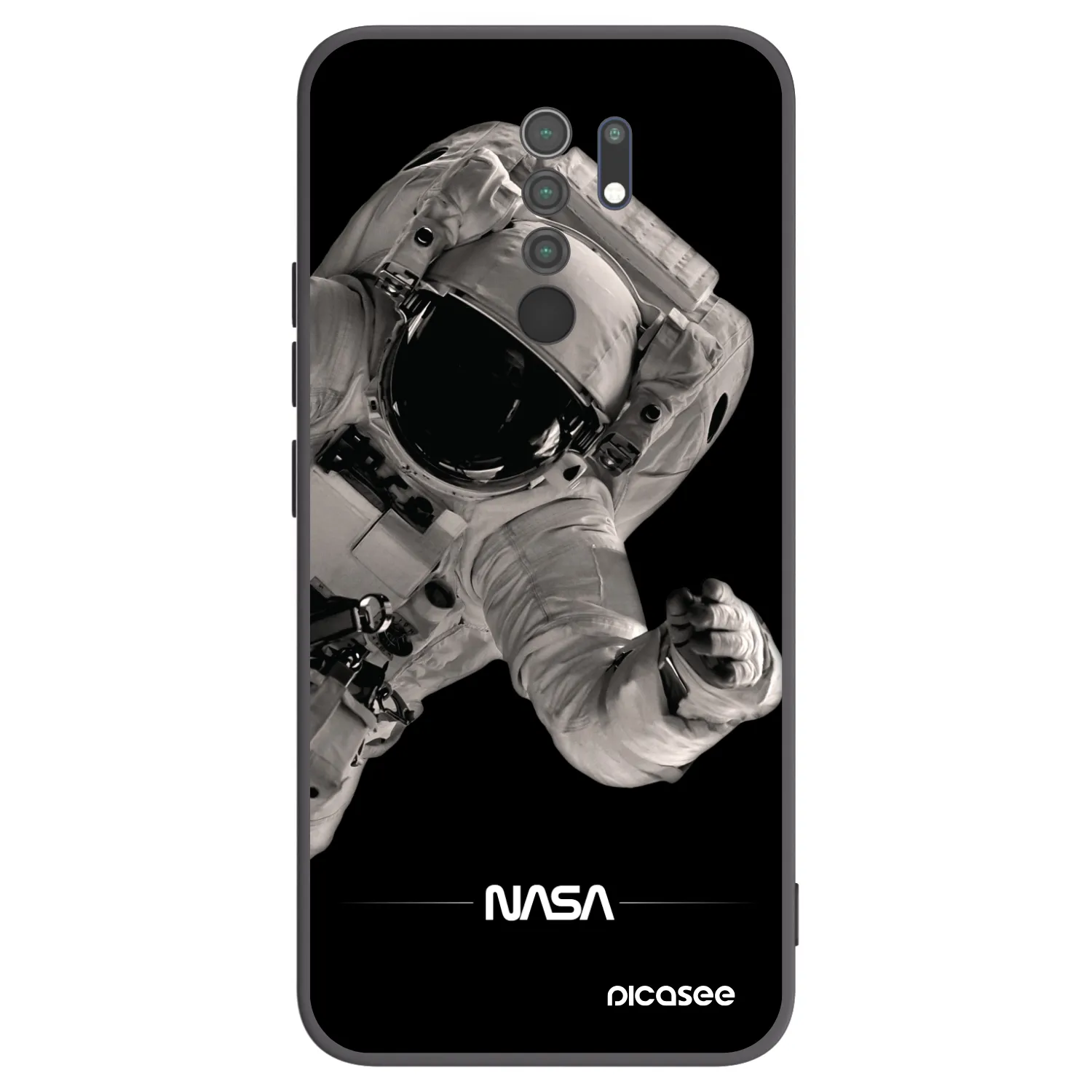 Picasee silikónový čierny obal pre Xiaomi Redmi 9 - Astronaut Big