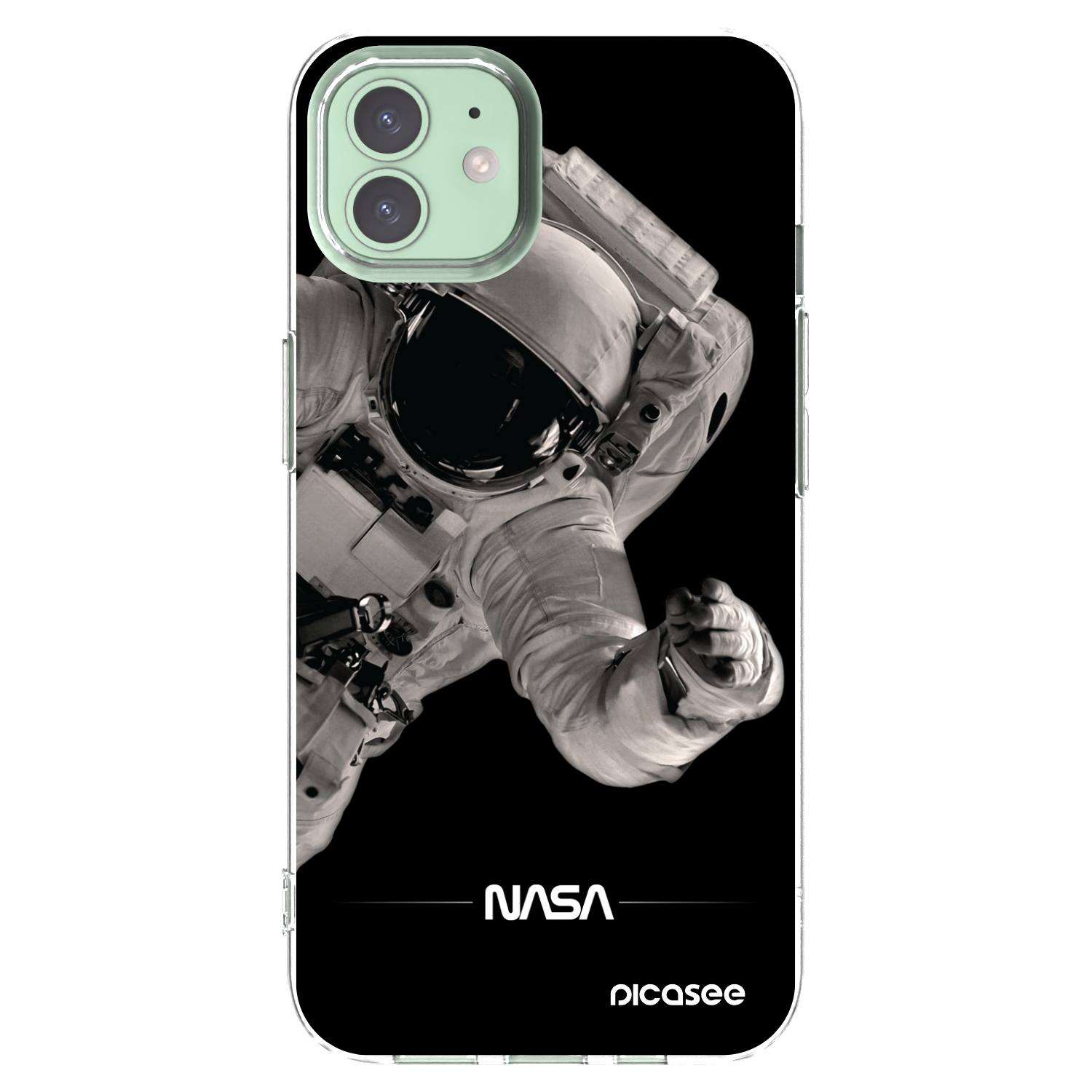 Picasee silikónový prehľadný obal pre Apple iPhone 12 - Astronaut Big
