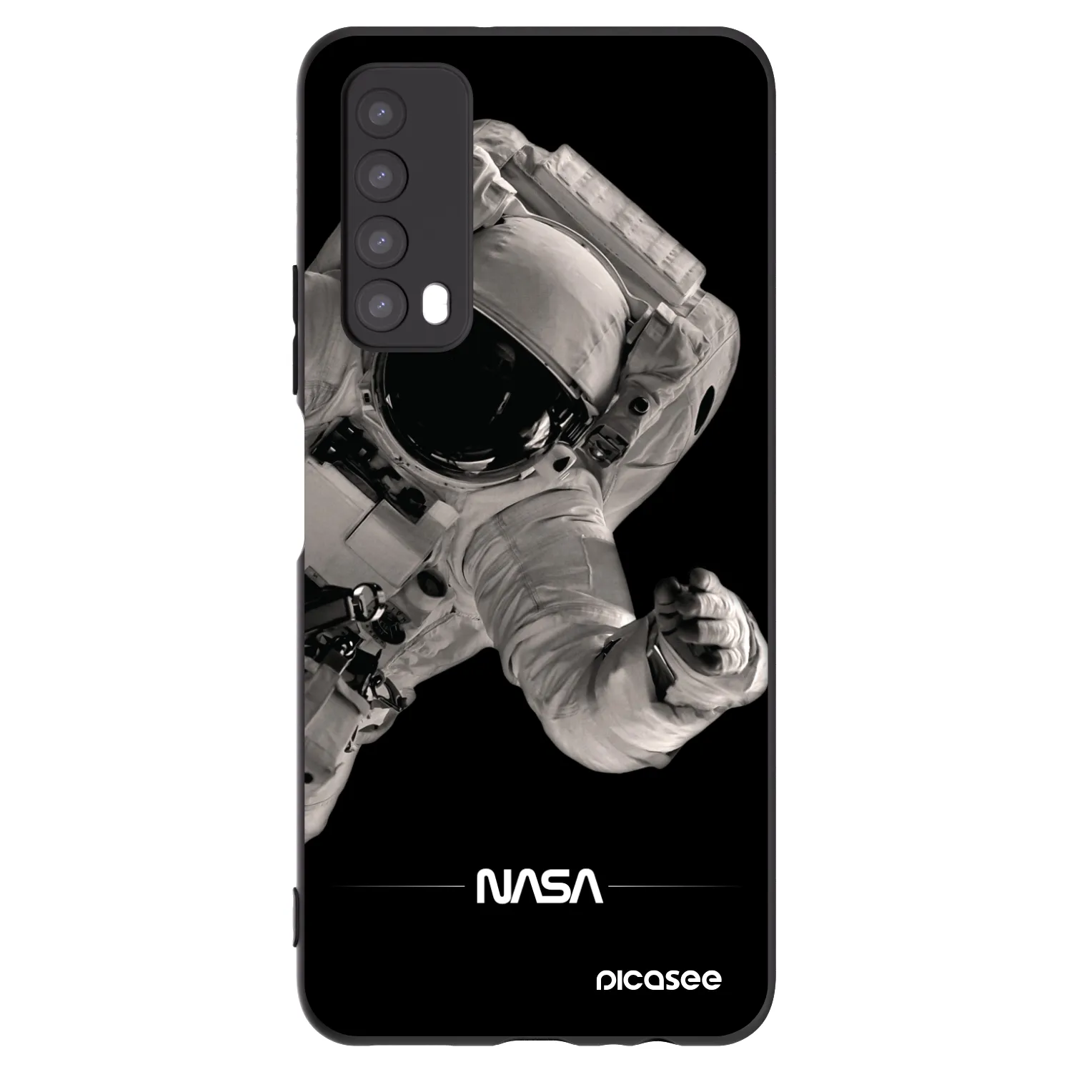 Picasee silikónový čierny obal pre Huawei P Smart 2021 - Astronaut Big