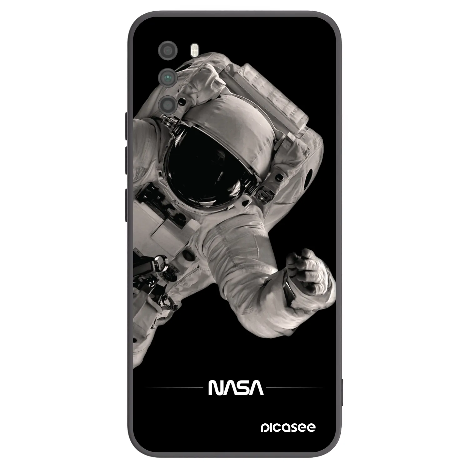 Picasee silikónový čierny obal pre Xiaomi Poco M3 - Astronaut Big