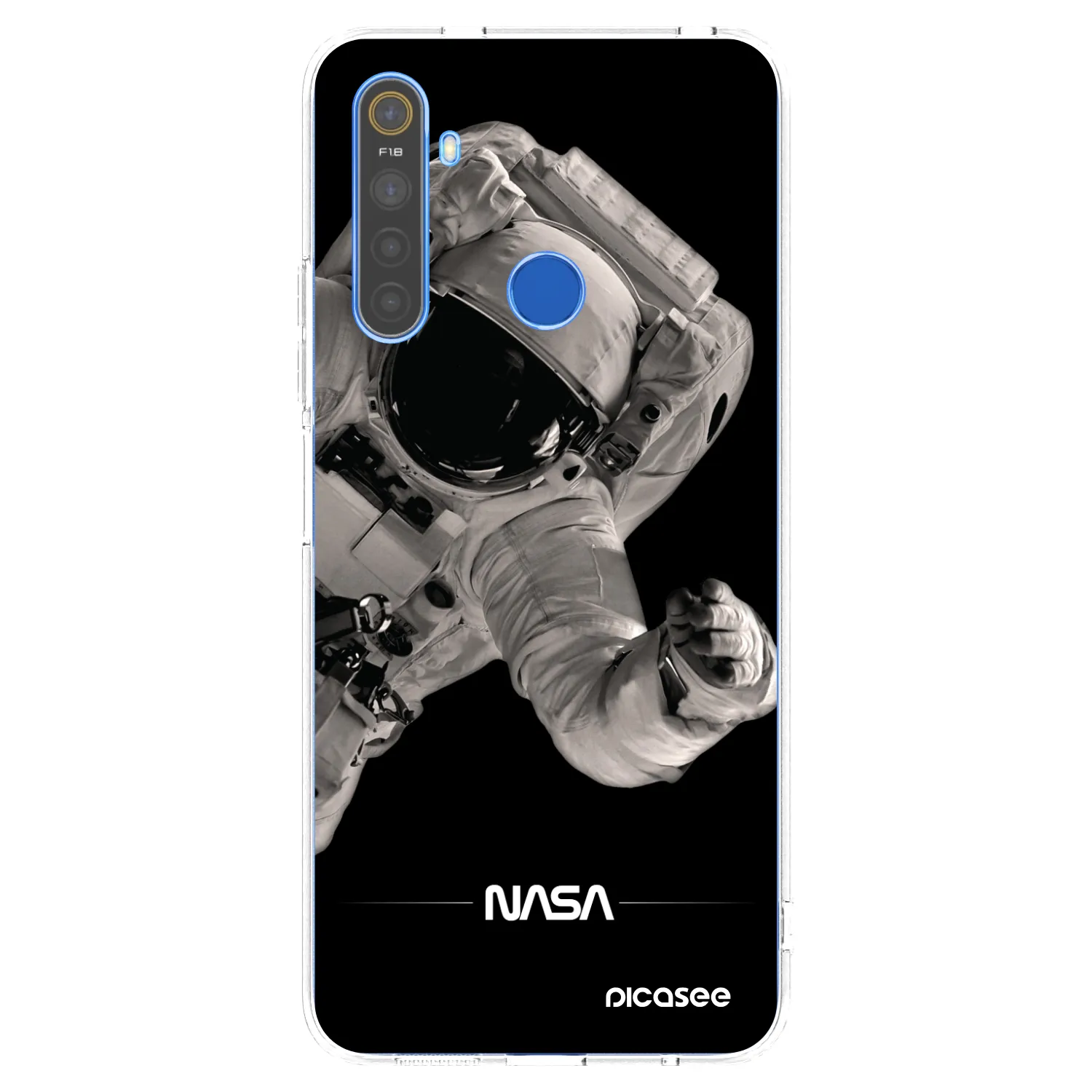 Picasee silikónový prehľadný obal pre Realme 5 - Astronaut Big