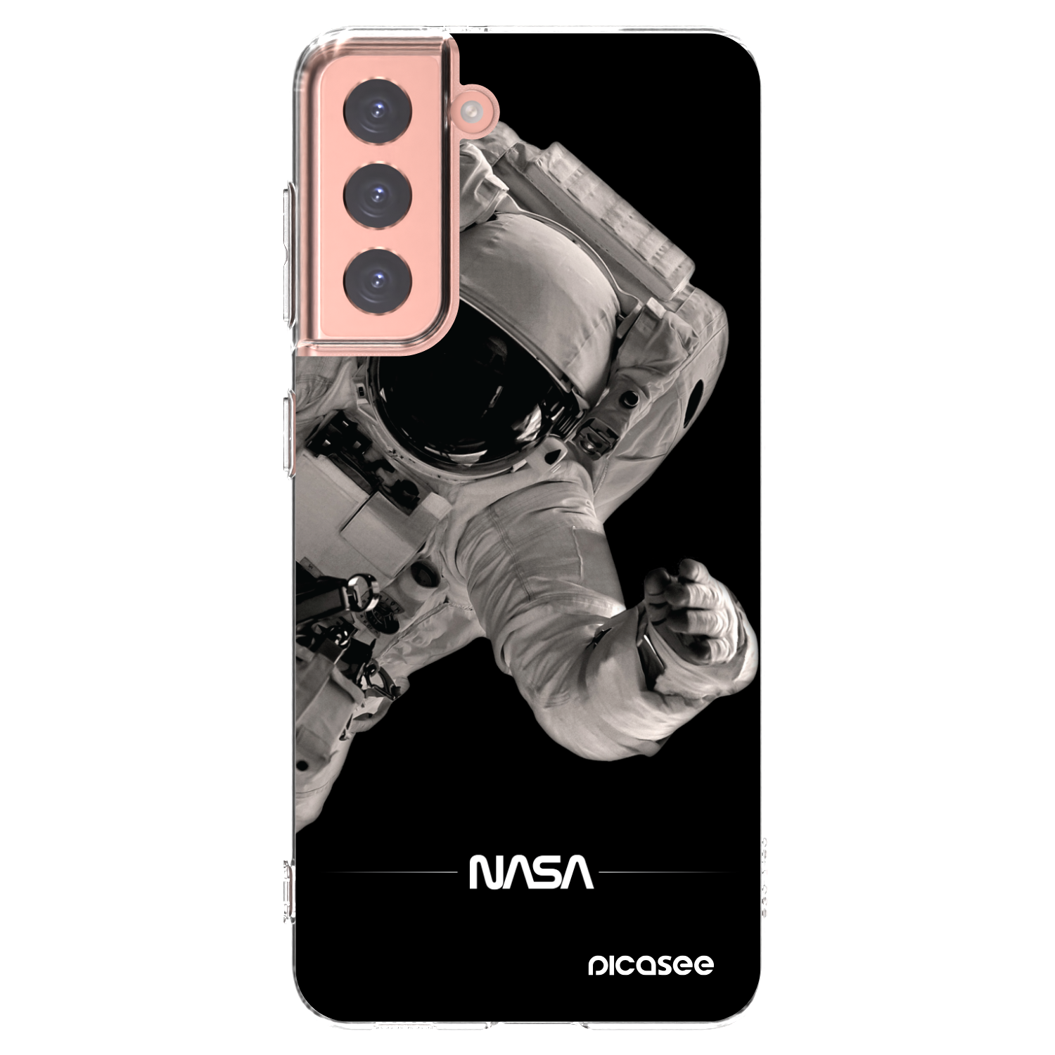 Silikónový prehľadný obal pre Samsung Galaxy S21 5G G991B - Astronaut Big
