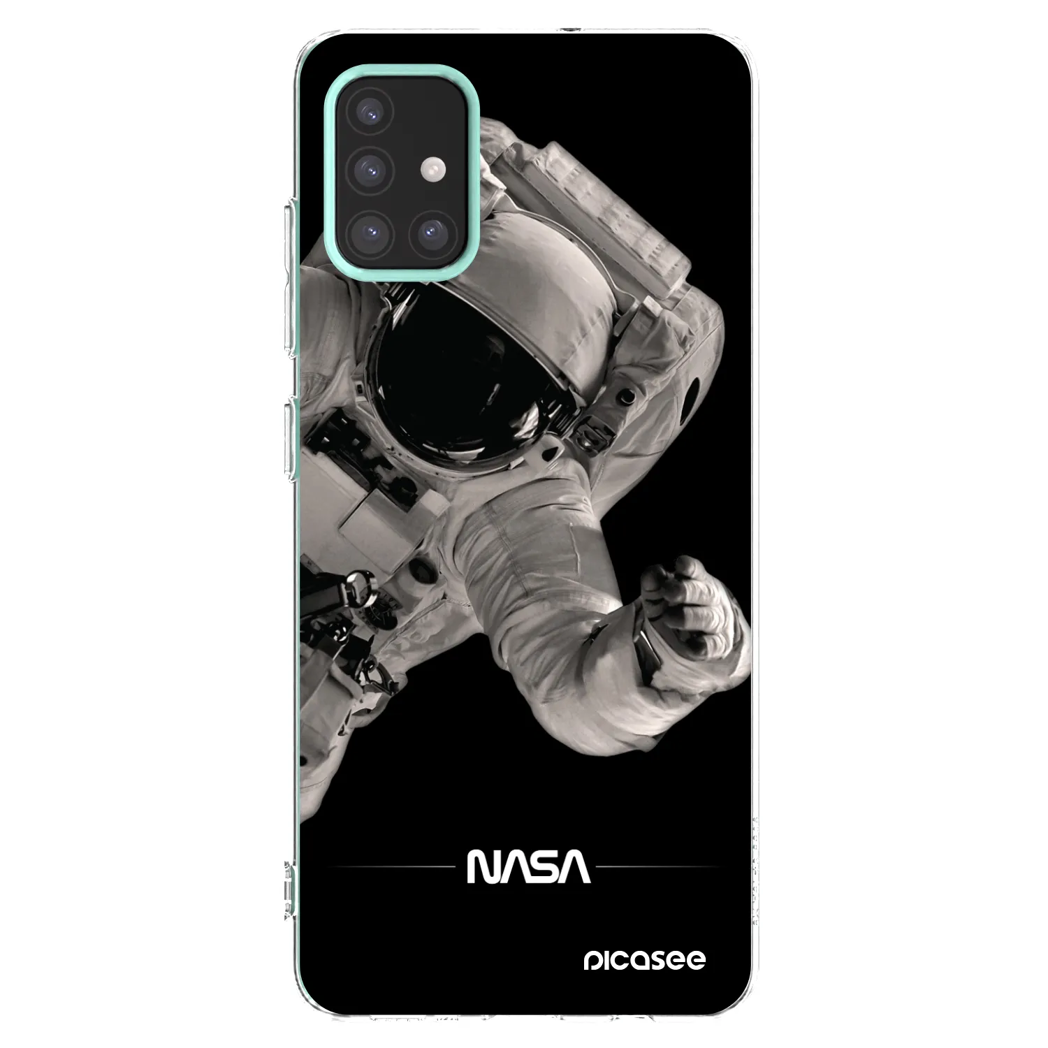 Picasee silikónový prehľadný obal pre Samsung Galaxy M31s - Astronaut Big