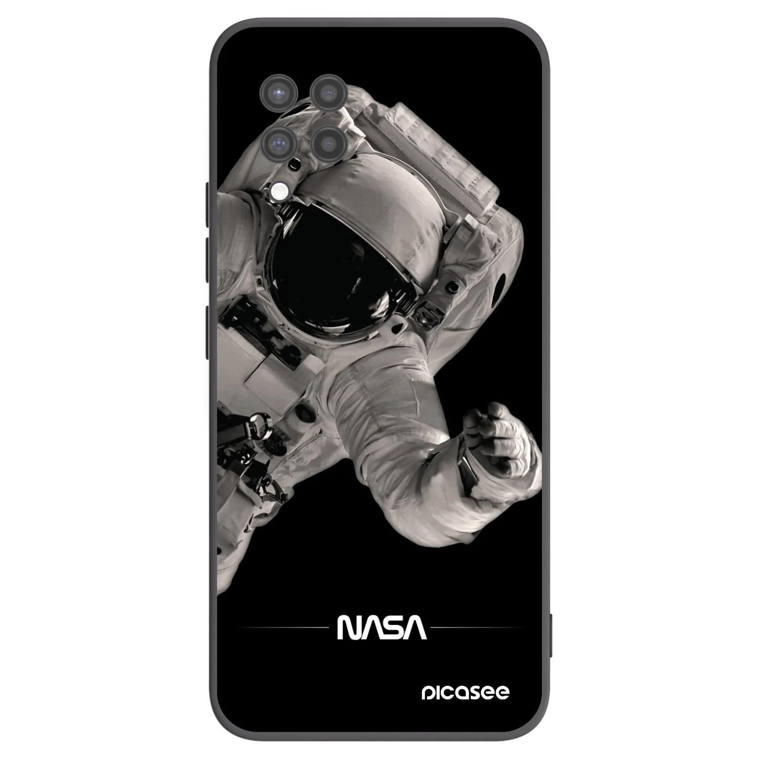 Picasee silikónový čierny obal pre Samsung Galaxy A42 A426B - Astronaut Big