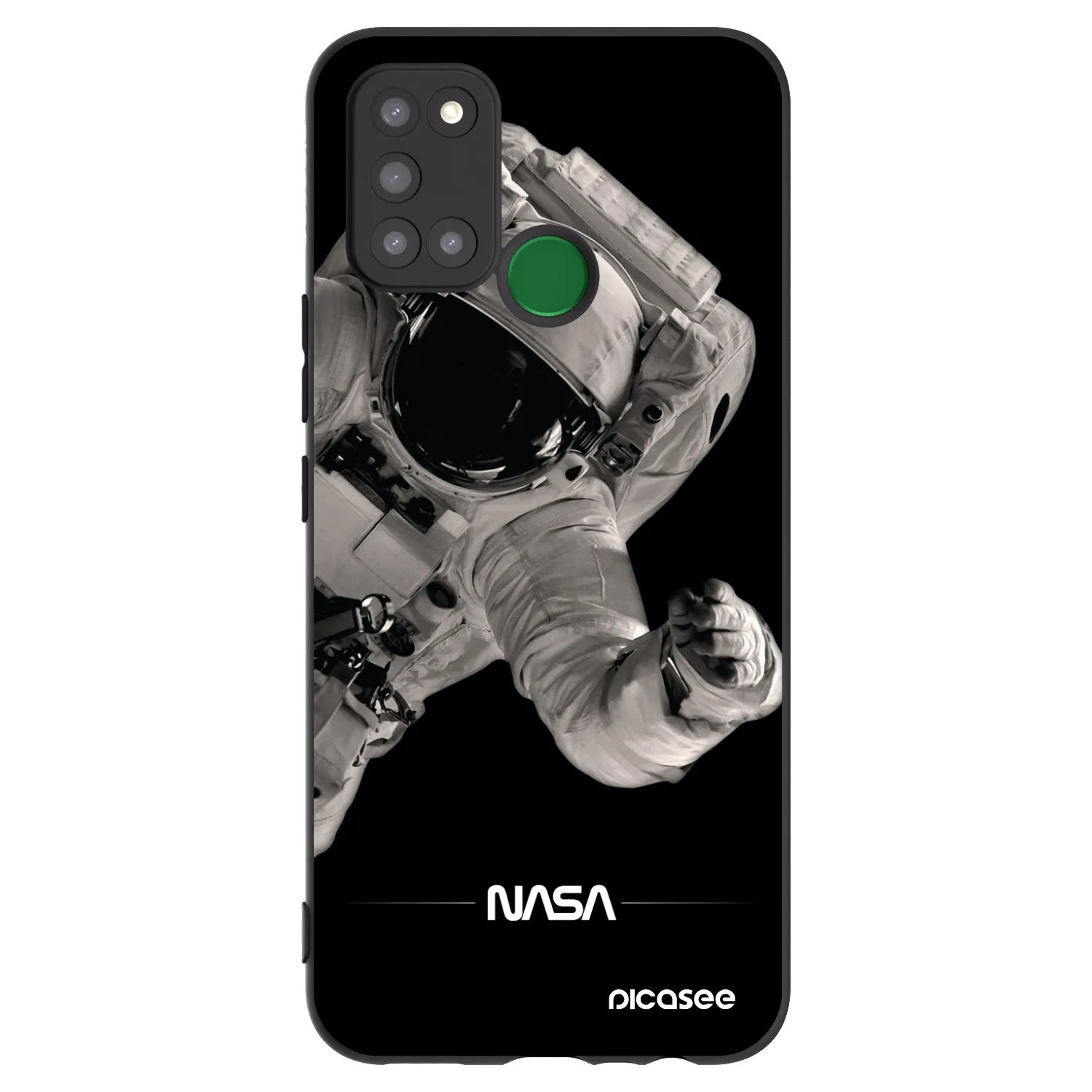 Picasee silikónový čierny obal pre Realme 7i - Astronaut Big