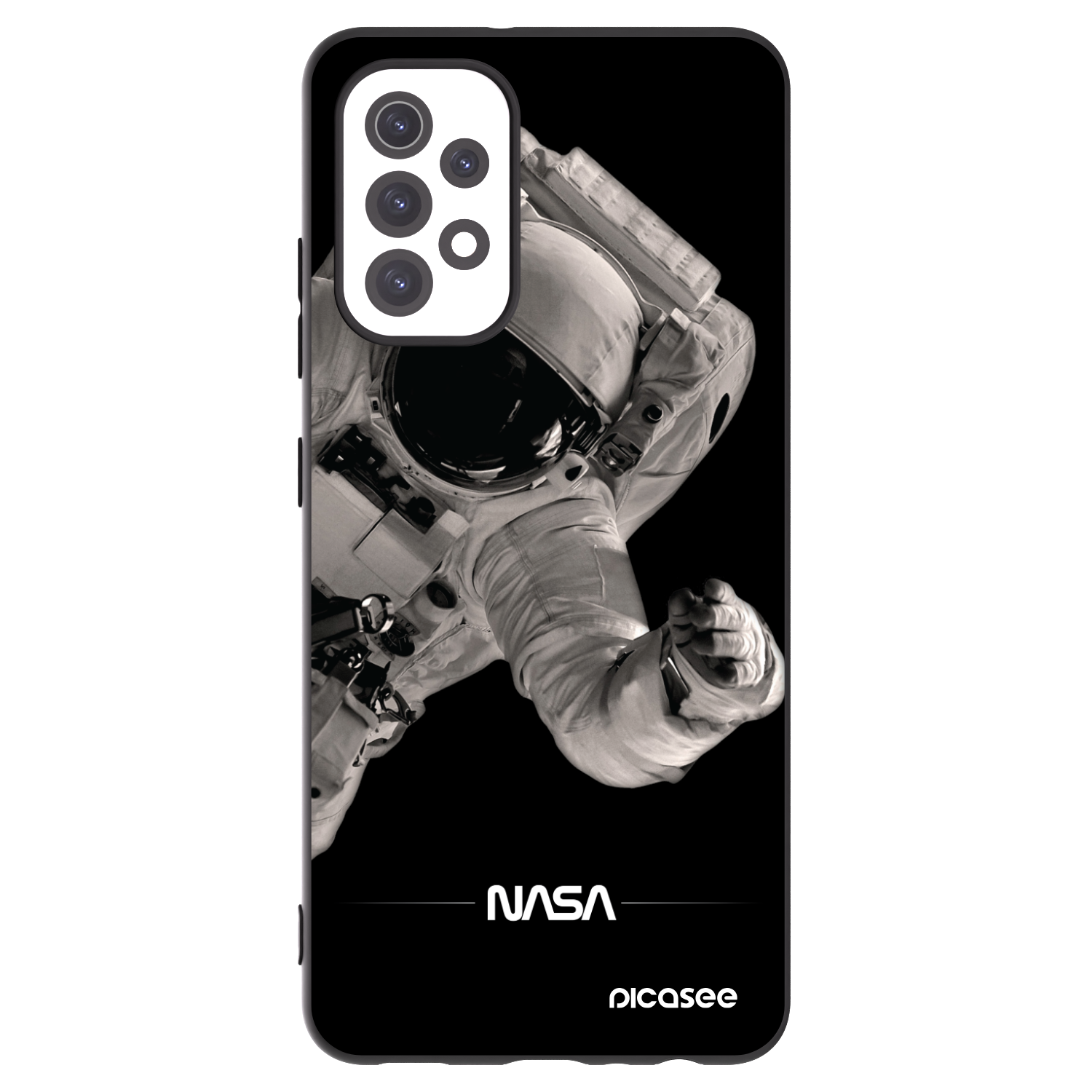 Picasee silikónový čierny obal pre Samsung Galaxy A32 5G A326B - Astronaut Big