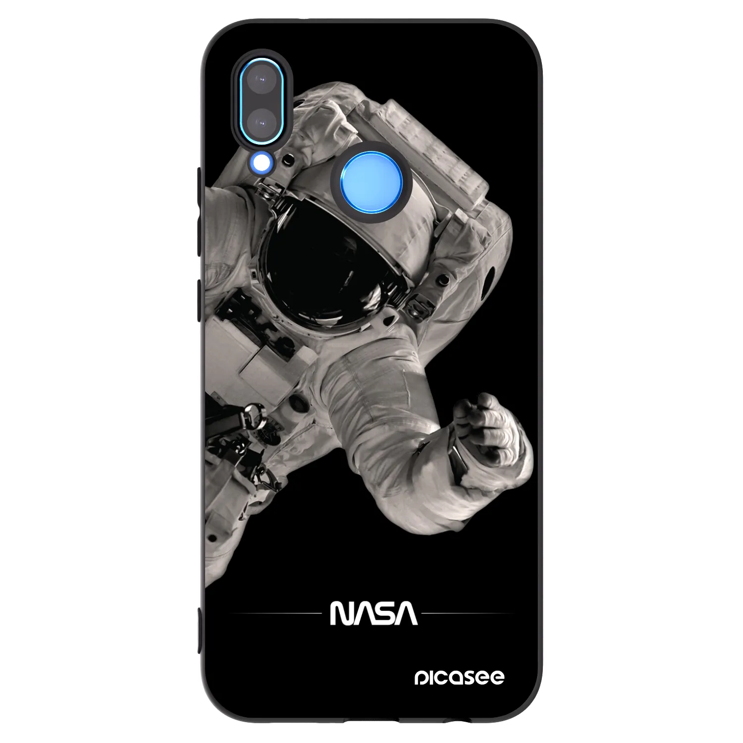 Picasee silikónový čierny obal pre Huawei P20 Lite - Astronaut Big