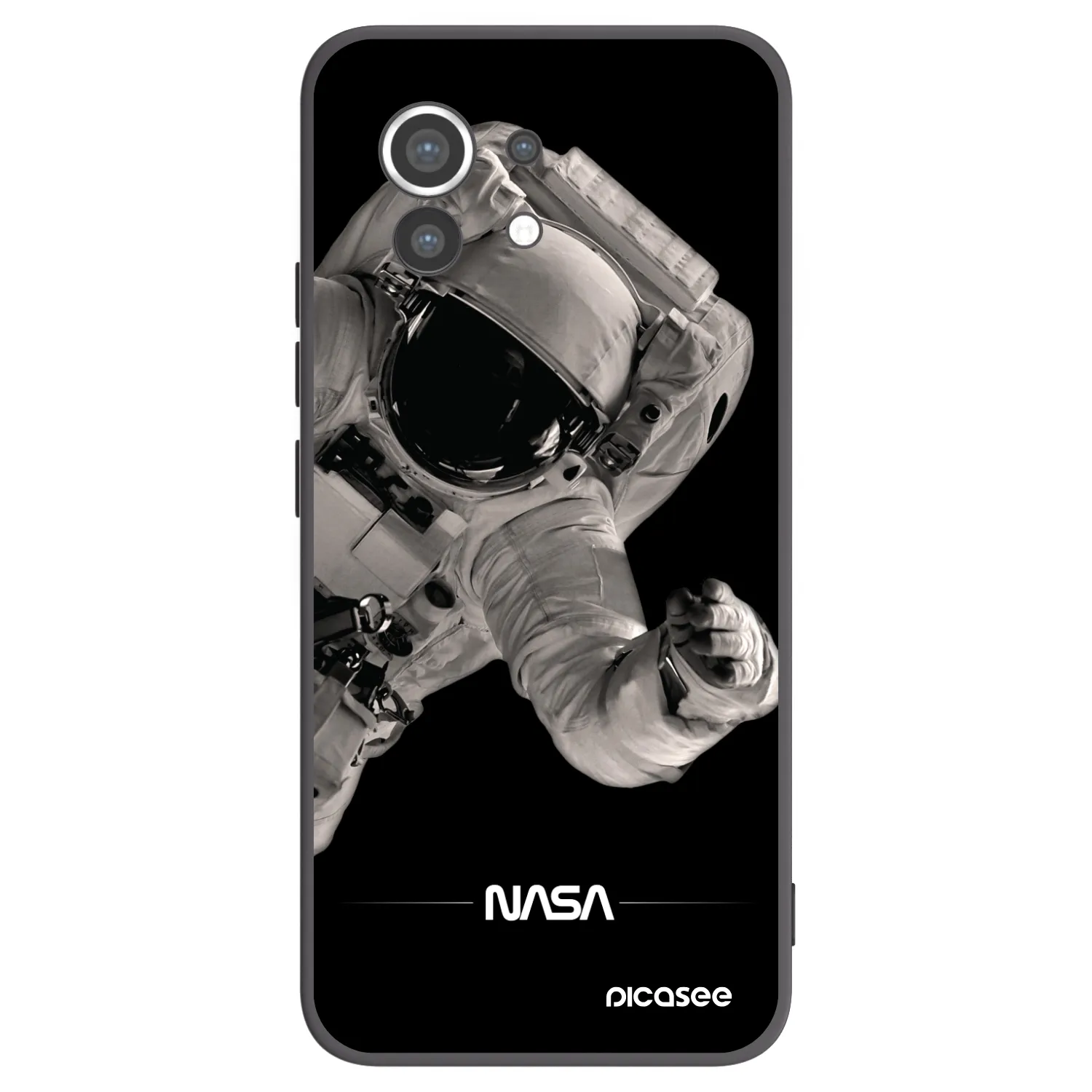 Picasee silikónový čierny obal pre Xiaomi Mi 11 - Astronaut Big