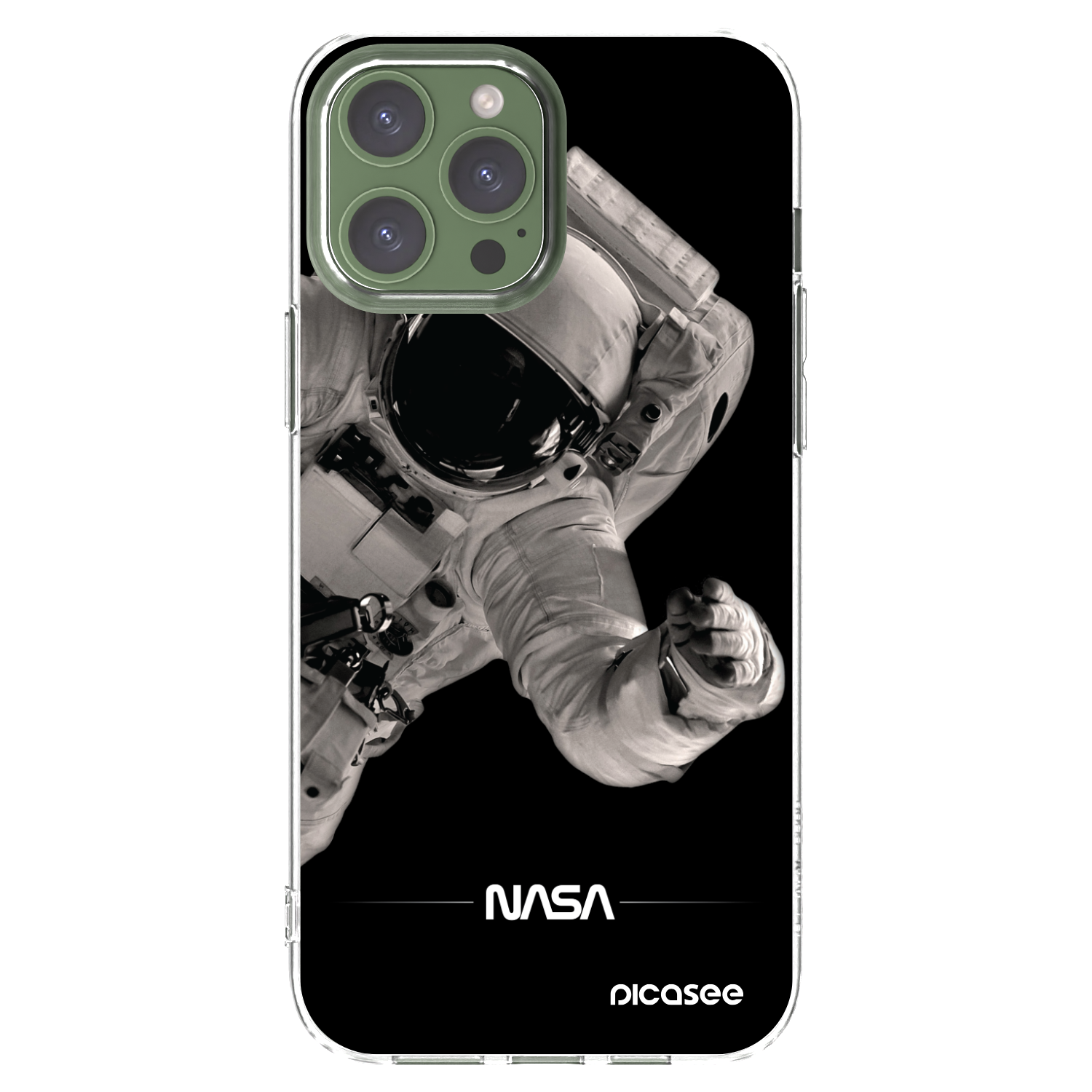 Silikónový prehľadný obal pre Apple iPhone 13 Pro Max - Astronaut Big