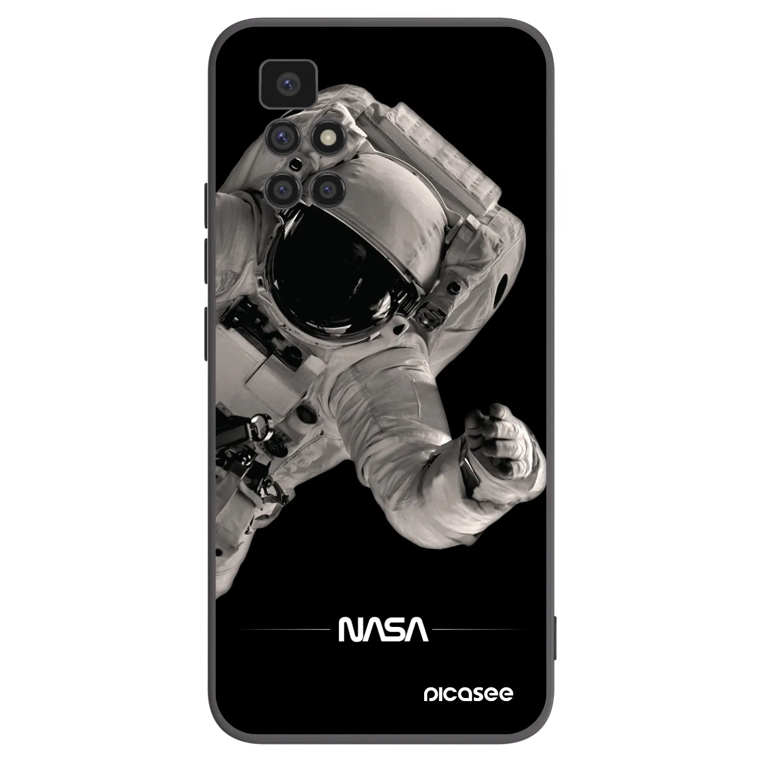 Picasee silikónový čierny obal pre Xiaomi Redmi 10 - Astronaut Big