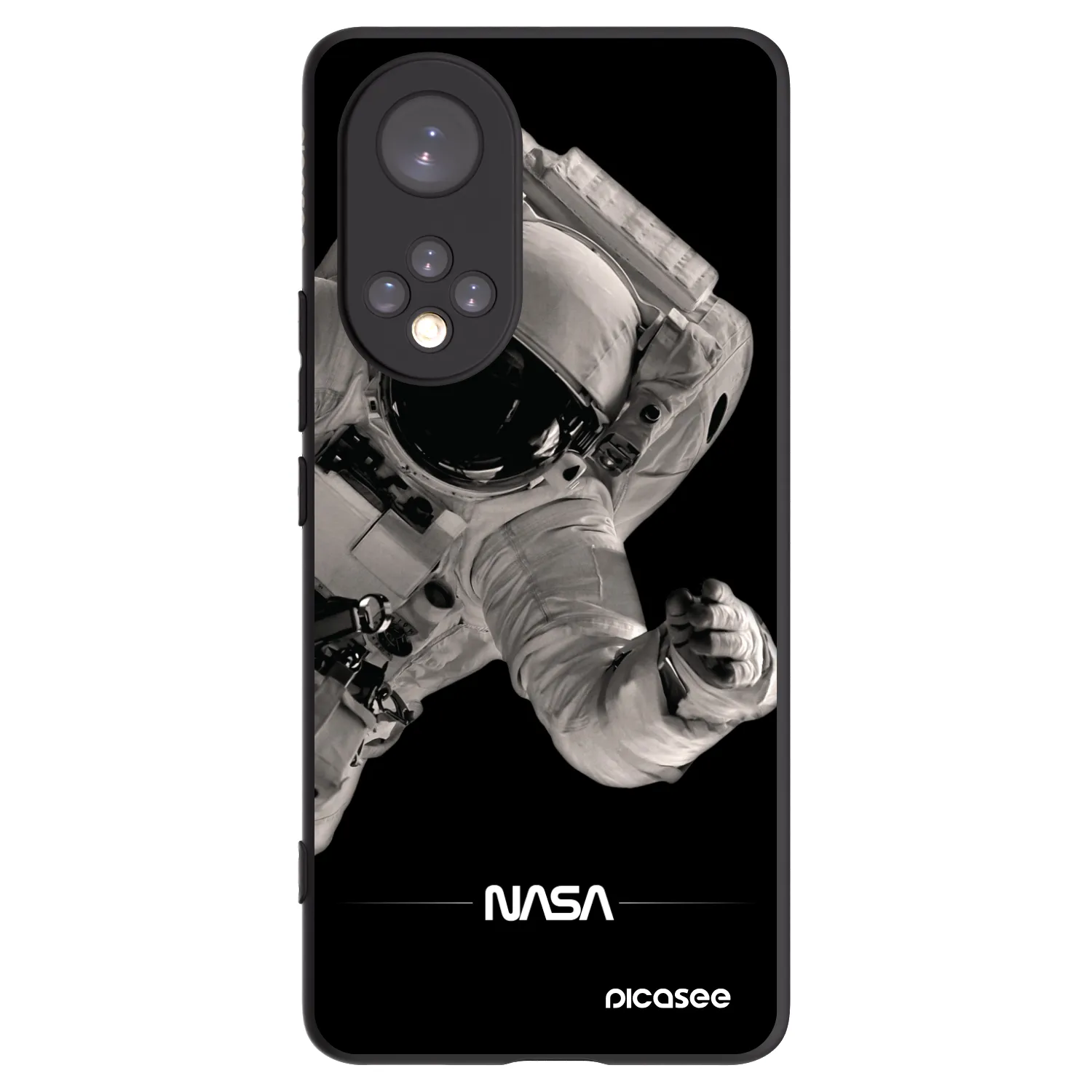 Picasee silikónový čierny obal pre Huawei Nova 9 - Astronaut Big
